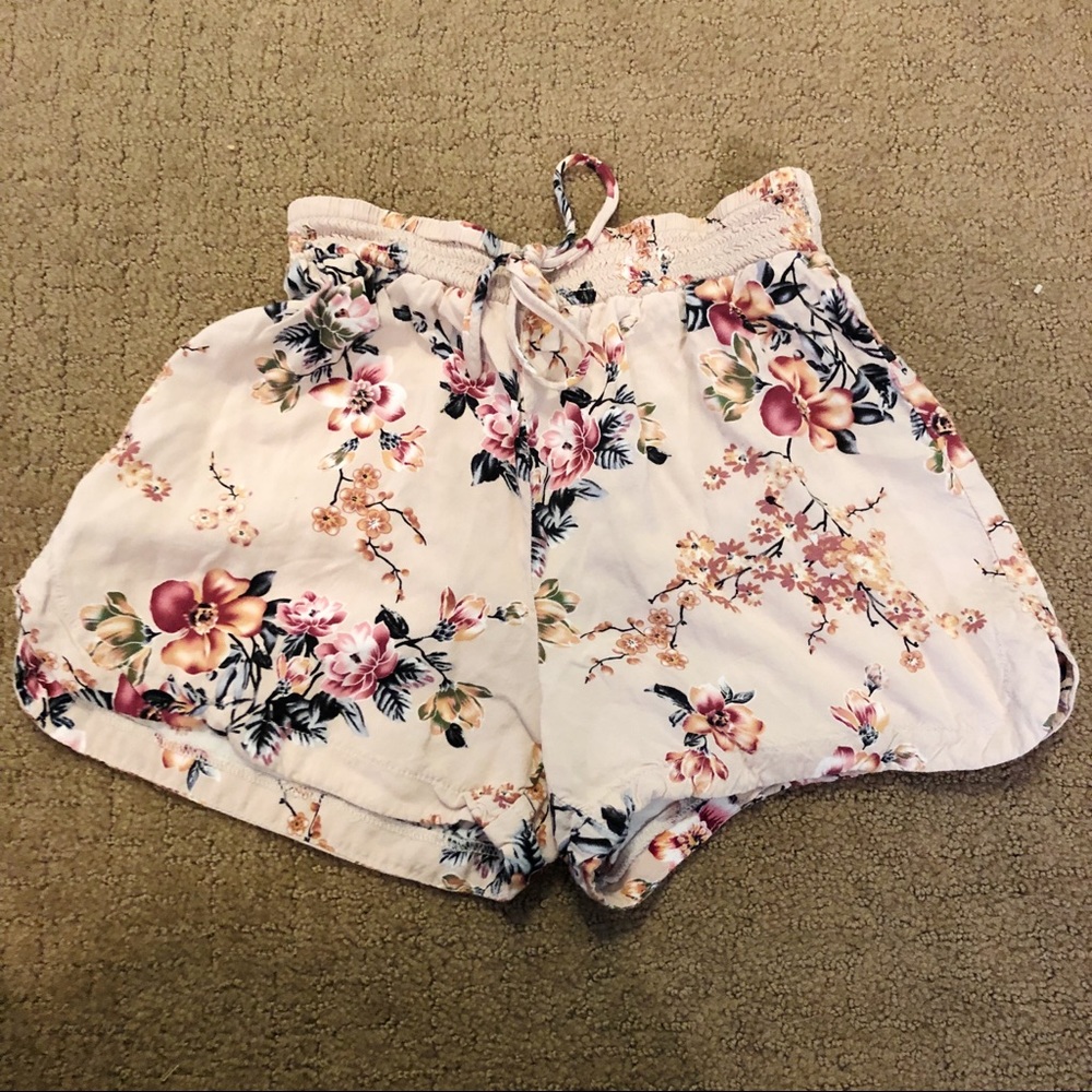 Pink Cherry Blossom Shorts